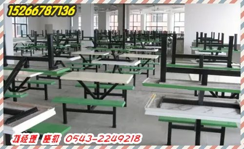 河南省食堂餐桌椅价格-4人连体厂家定做-8人不锈钢餐桌椅厂家-15266787136